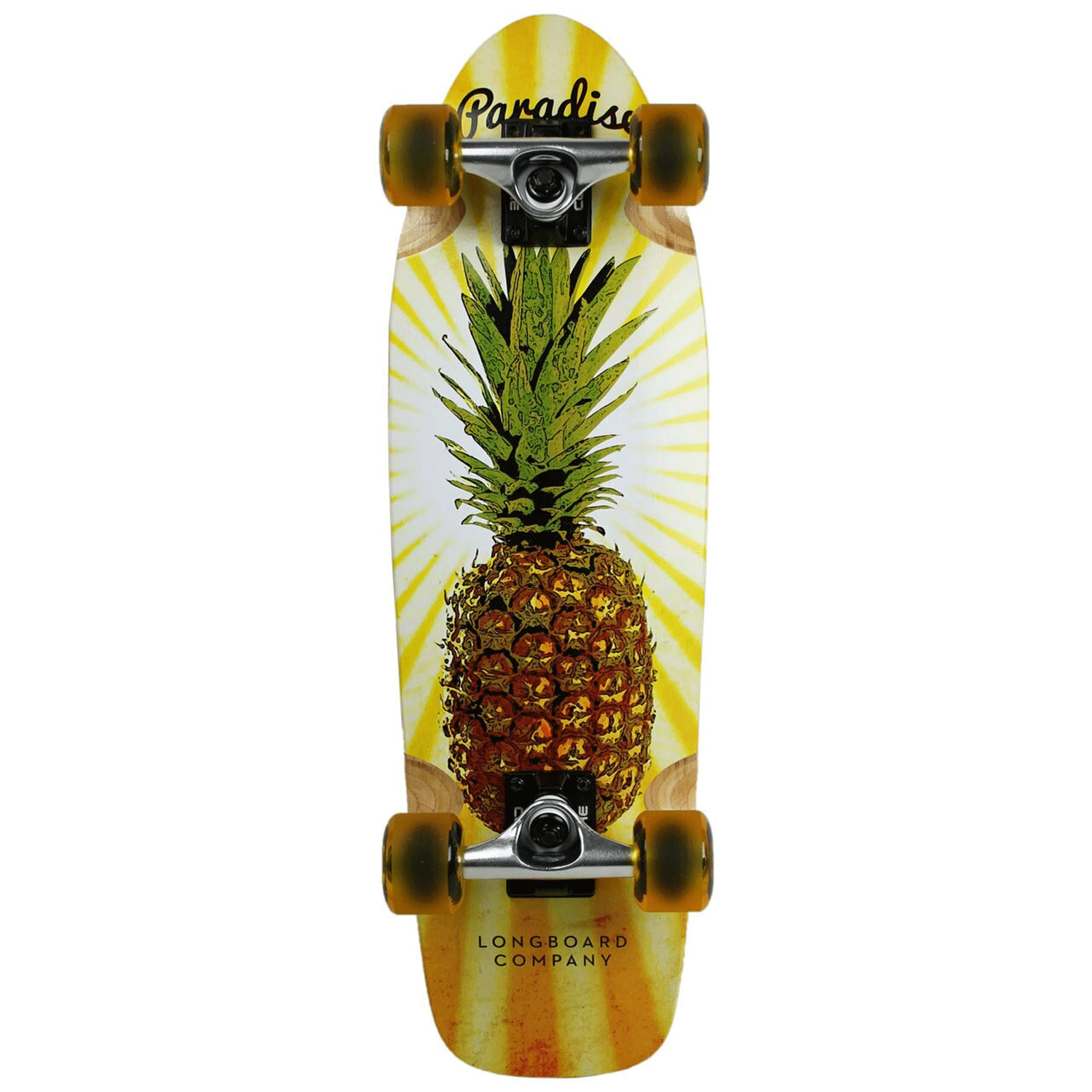 Paradise Skateboard Cruiser Pineapple 8in x 26.75in