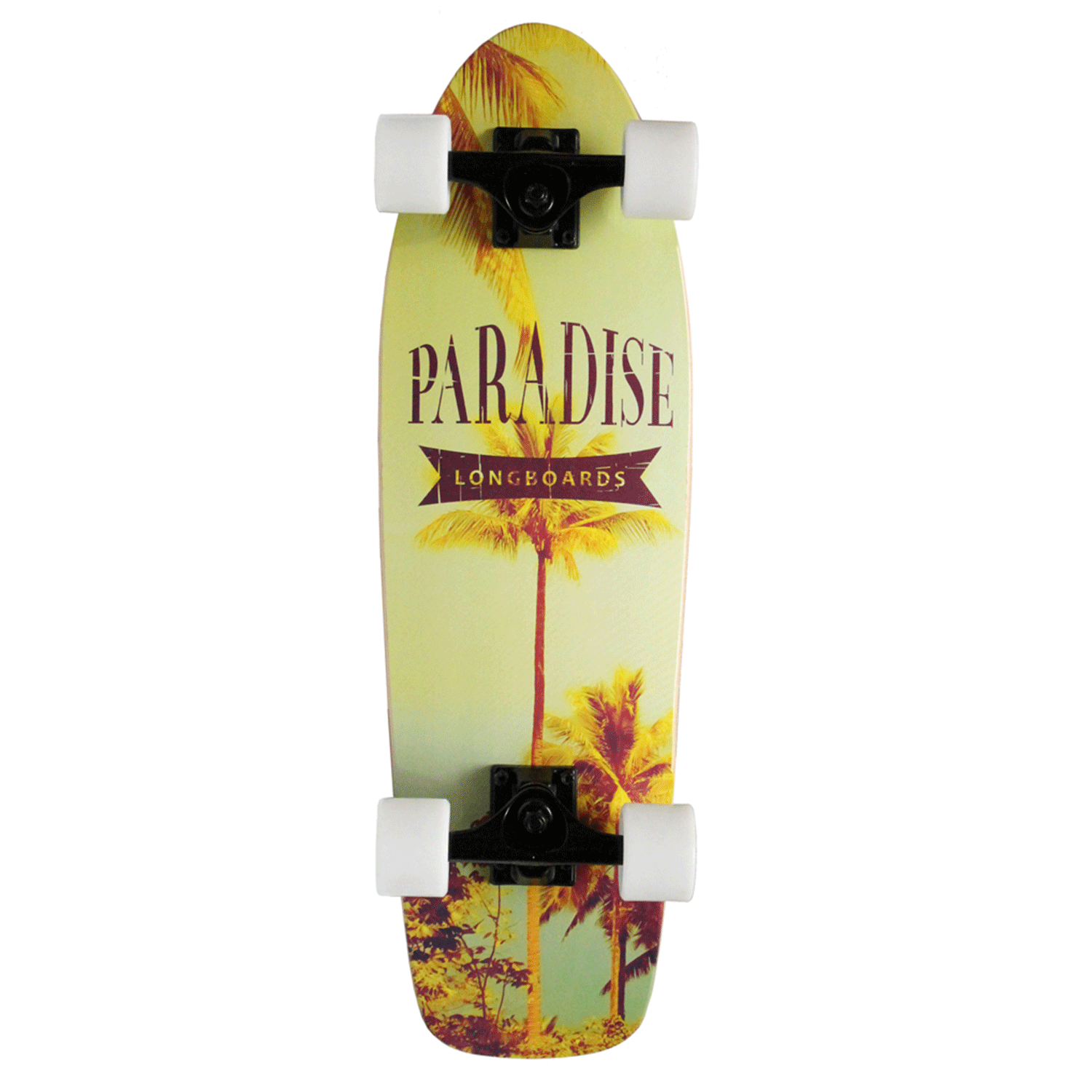 Paradise Skateboard Cruiser Instapalm Bamboo 8in x 26.75in