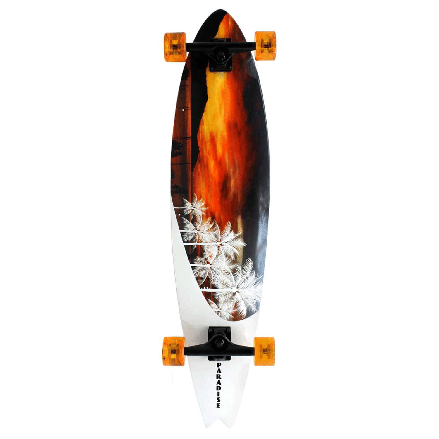 Paradise Longboard White Sunset Complete 9.5 in x 39.5 in