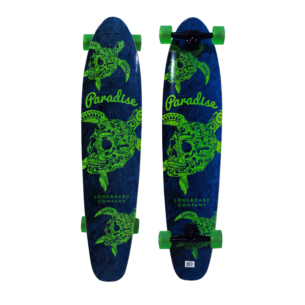 Paradise Longboard Turtle Skull Freestyle Complete 10.25in x 41in